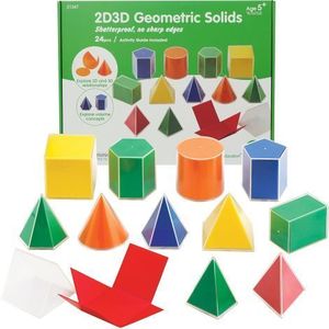 Set 12 de corpuri geometrice cu dubluri pliabile imagine