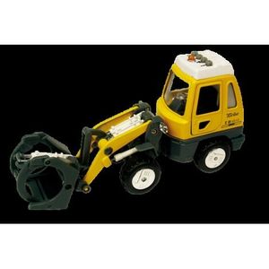 Utilaj de constructii de jucarie cu sunete si lumini, 16-18 cm, incarcator frontal cu furci imagine