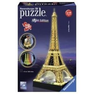 Puzzle 3d turnul eiffel noaptea 216 piese imagine