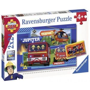 Puzzle Echipa Pompier Sam, 2X24Piese imagine