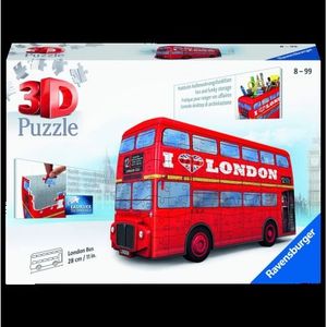 PUZZLE 3D AUTOBUZ LONDRA, 216 PIESE imagine