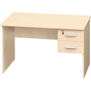 Catedra scolara 120 cm culoare artar, cu doua sertare laterale dreapta din care unul cu incuietoare imagine