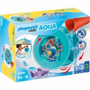 Playmobil - 1.2.3 Roata De Apa Cu Pui De Rechin imagine