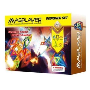 Joc de constructie magnetic - 62 piese imagine