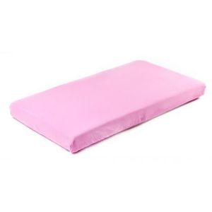 Cearsaf de bumbac jersey cu elastic Sensillo 140x70 cm Roz imagine