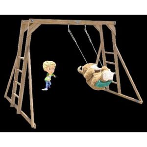 Catarator Monkey Bars cu leagan Dunster House imagine