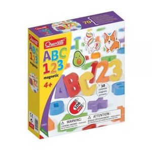 Set magnetic ABC 123, 4 ani+, Quercetti Q05465 imagine