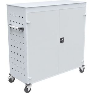 Dulap compartimentat cu roti, pentru 30 laptopuri, dotare laborator scolar informatica imagine