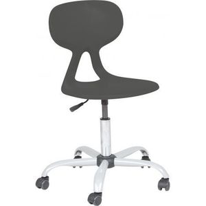Scaun ergonomic rotativ mobil Colores gri, respecta normativele scolare PN-EN 17291 si 2 din 2016 imagine