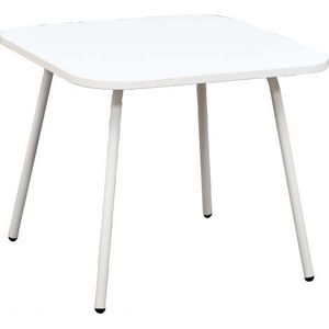 Masa mica alba 40x40x50 side pentru sala de relaxare, asteptare, gradinita si scoala imagine