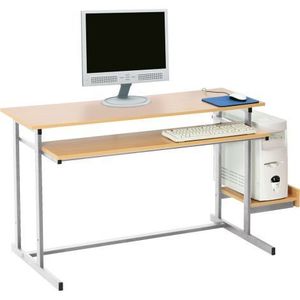 Suport pentru calculator, unitate centrala, pentru banca scolara NEO, artar cu negru imagine