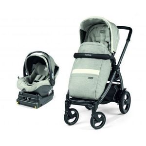Carucior 2 in 1 Peg Perego, Book 51 S Titania i-Size (baza i-size inclusa), Luxe Pure (sasiu + hamac + scaun auto), 0 - 22 kg imagine