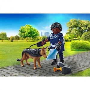 Playmobil - Figurina Politist Cu Catel imagine