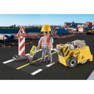 Playmobil - Set Cadou Dispozitiv De Taiere Asfalt imagine