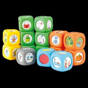 Set 15 Cuburi cu povesti Story Cubes cu ghid pedagogic si suport audio in limba romana imagine