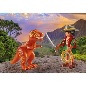 Playmobil - Set 2 Figurine - Bandit Cu T-Rex imagine