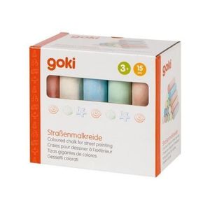 Creta colorata pentru desenat pe asfalt, set 15 bucati imagine