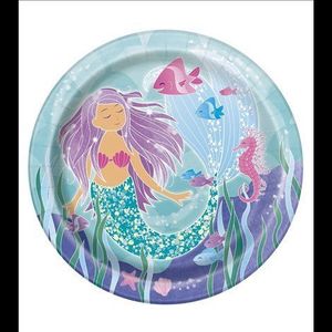 Farfurii petrecere sirena 22 cm imagine