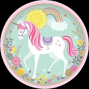 Farfurii unicorn magic - 23 cm imagine