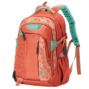Rucsac Spirit Pattern, Portocaliu Verde, 49x35x16 cm imagine