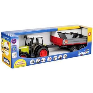 BRUDER - TRACTOR CLAAS NECTIS 267 F CU REMORCA BASCULABILA imagine