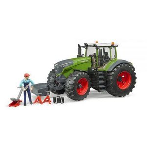BRUDER - TRACTOR FENDT 1050 VARIO CU MECANIC SI ECHIPAMENT imagine