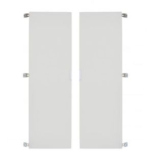 Set 2 usi gri pentru Dulap cu polite metalice pentru 12 olite imagine