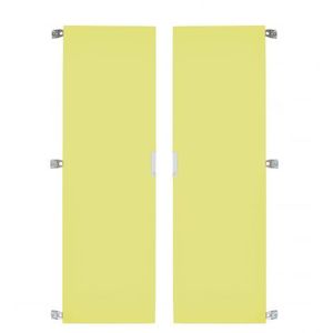 Set 2 usi verde lime pentru Dulap cu polite metalice pentru 12 olite imagine