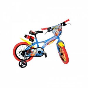 Bicicleta copii 4-6 ani, 16 inch, Superman, Dino Bikes DB616SM imagine