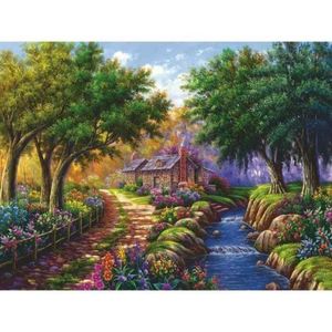 Puzzle Casuta Langa Rau, 1500 Piese imagine