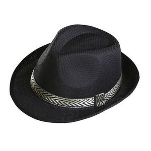 Palarie neagra fetru fedora imagine