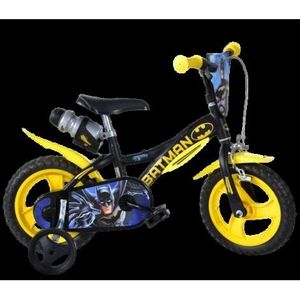 Bicicleta copii 3-5 ani, 12 inch, Batman, Dino Bikes DN612BAT imagine