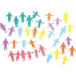 Set 36 figurine translucide din plastic Familia imagine