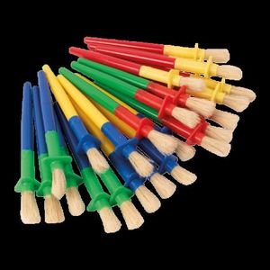 Set 24 de pensule groase, maner cu protectie, pentru copii mici imagine
