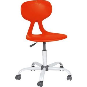 Scaun ergonomic Colores rotativ, mobil, rosu imagine