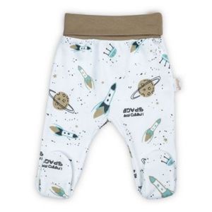 Pantalon bumbac 100% (182009) Colectia Star Alb Marimea 80 imagine