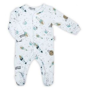 Romper cu maneca lunga de bumbac 100% (182031) Nicol Star Marimea 86 imagine