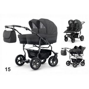Carucior pentru gemeni Mikado GOLDSTAR GS-15 3 in 1 imagine