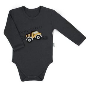 Body cu maneca lunga (181101) Colectia Big Trucks Grafit Marimea 74 imagine