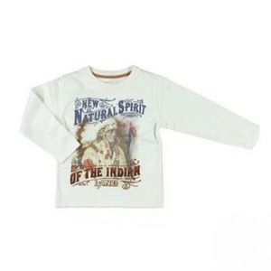 Tricou crem cu maneca lunga (4023), 2 ani 92 cm imagine