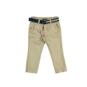 Pantaloni bej din doc si curea textila (4533), 8 ani 128 cm imagine