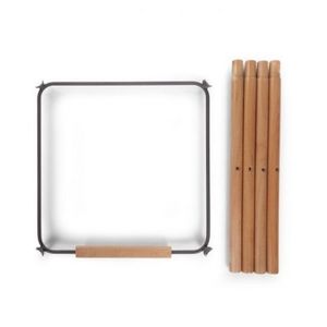 Set picioare cu suport pentru scaun de masa Childhome Evolu Natural Antracit imagine