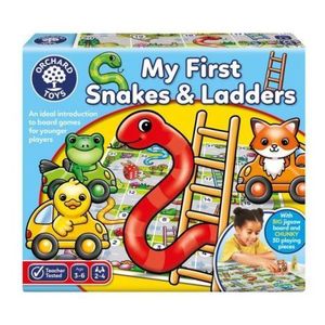 Joc de societate Serpi si Scari MY FIRST SNAKES AND LADDERS imagine