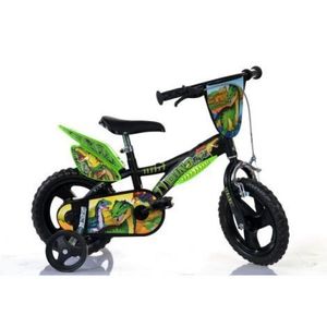 Bicicleta copii 3-5 ani, 12 inch, Dinosaur, Dino Bikes DN612LDS imagine
