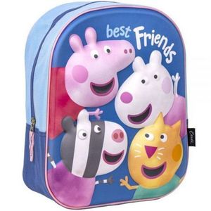 Rucsac 3D Peppa Pig Best Friends, 25x31x10 cm imagine