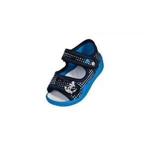 Sandalute de bumbac cu brant de piele pentru baieti Vi-GGa-Mi Krzys Ornament marimea 23 imagine
