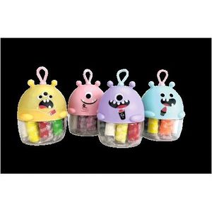 Miniset de modelaj cu 10 culori de plastilina usoara Monstruleti Roz imagine