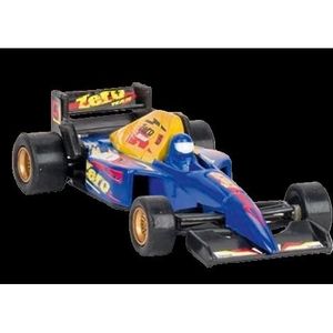 Masinuta de curse die-cast, cu motoras pull-back, albastra imagine