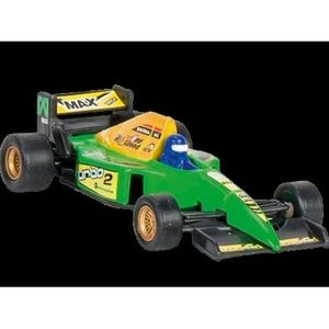 Masinuta de curse die-cast, cu motoras pull-back, verde imagine