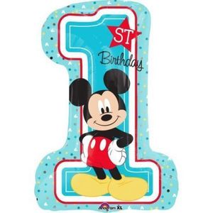 Balon folie figurina mickey cifra 1 48x71 cm imagine